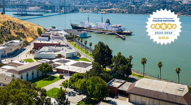 Cal Maritime joins list of elite institutions with fourth-consecutive perfect Champions of Character score