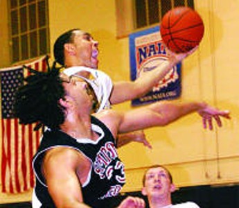 Sailing Away, First-Place CMA routs Simpson--------Times Herald Story