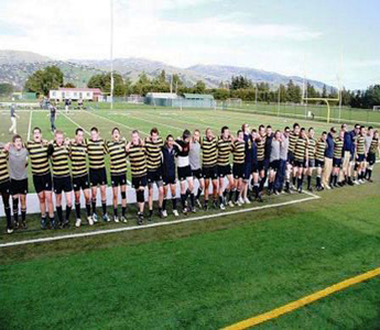Keelhaulers Rugby Team Cheering Crowd