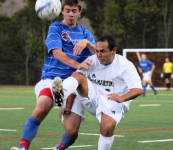 Cal Maritime Men's Soccer Scores 2-0 Win Over William Jessup University, (Alex Christodoulou article)
