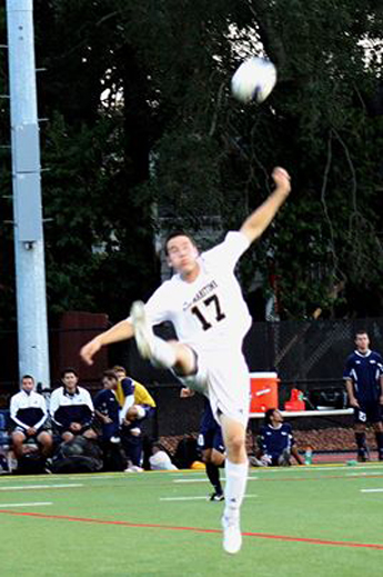 Men's Soccer Season Opener;   article by Kyle Carpenter, photo by Janel Hofman Edmiston