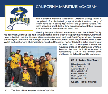 Four-Peat for Cal Maritime in Port Of LA Harbor Cup