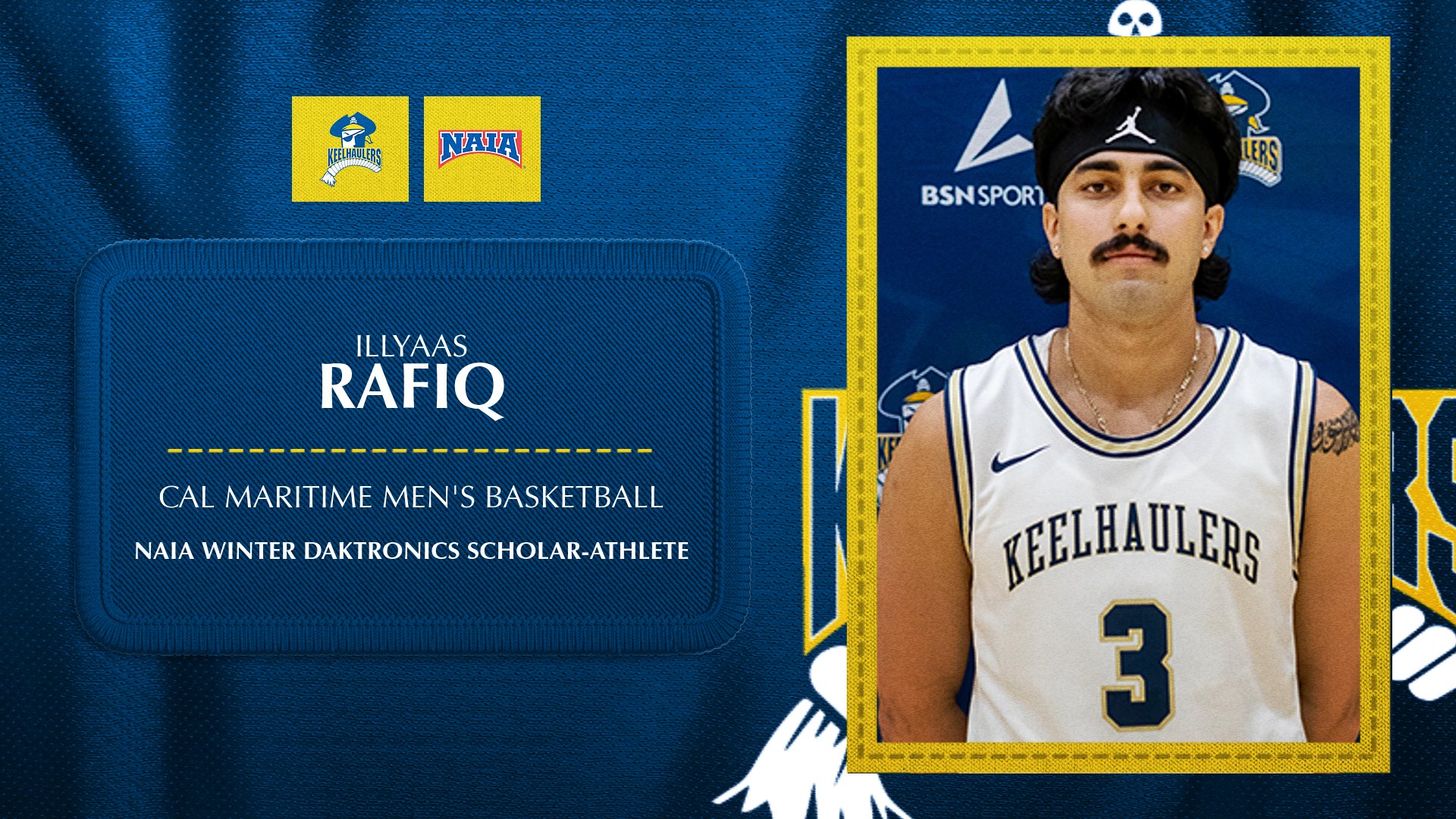 Illyaas Rafiq earns NAIA Winter Daktronics Scholar-Athlete distinction