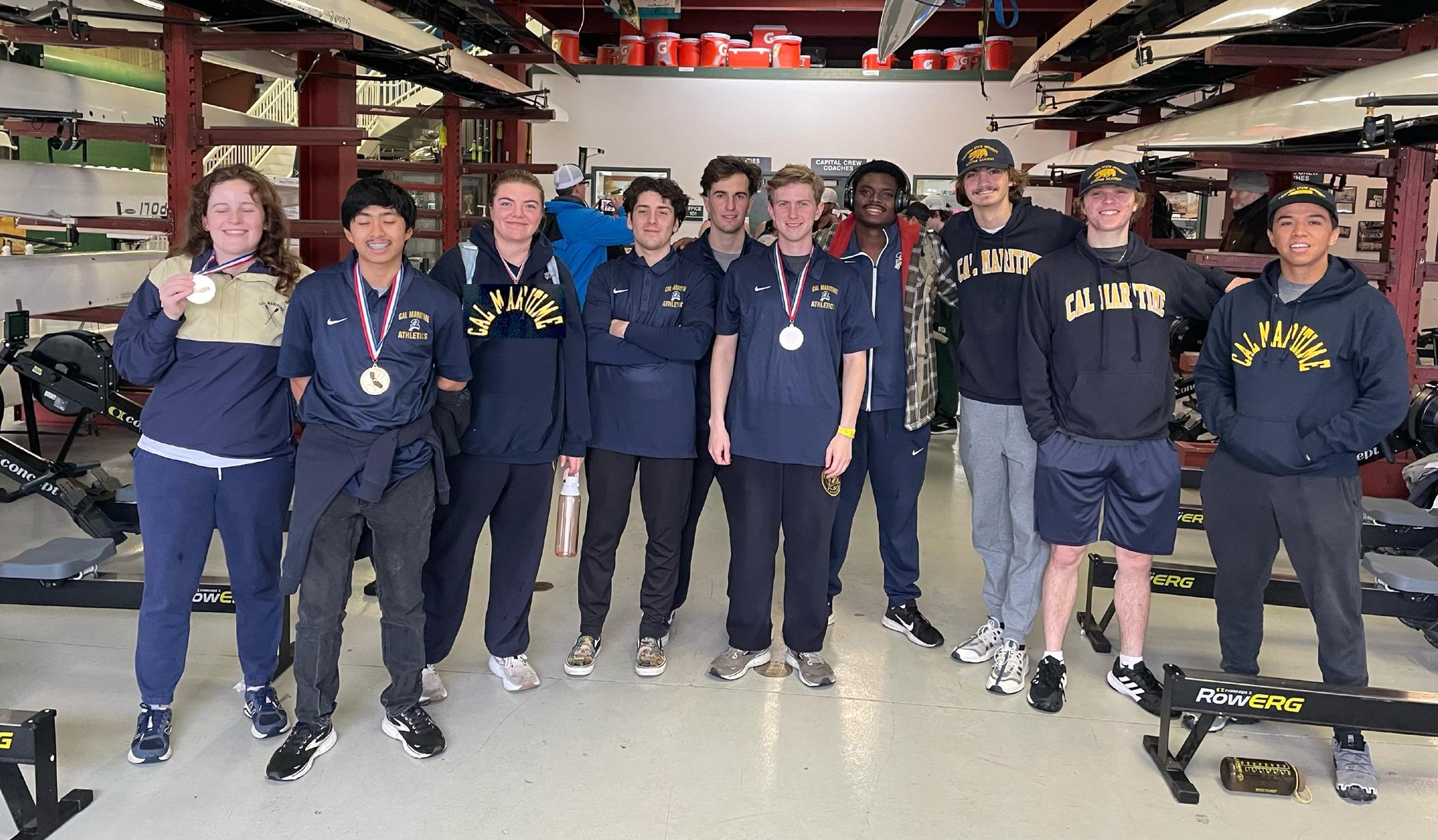Keelhaulers record a pair of 1-2 finishes at the Golden State Indoor Rowing Championship
