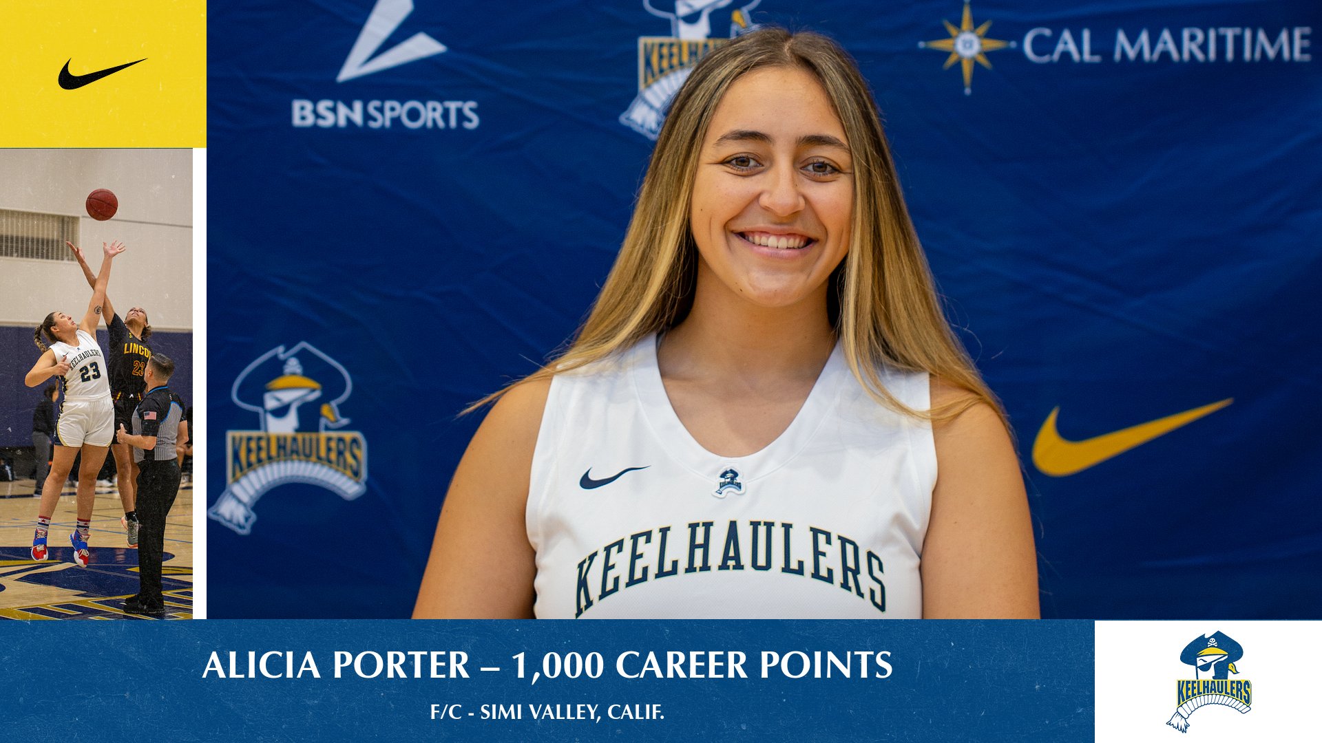 Alicia Porter joins elite list by reaching the 1,000-point milestone