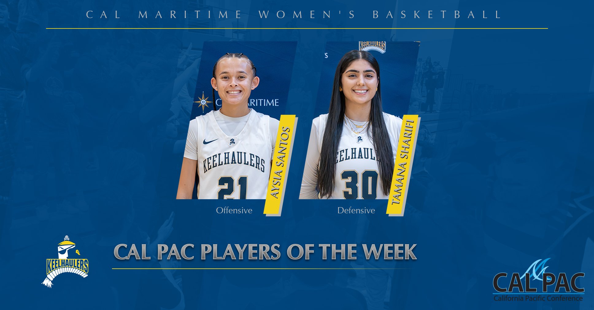Santos and Sharifi sweep Cal Pac&rsquo;s Player of the Week Awards again